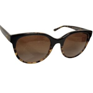 Tory Burch Brown and Black Cat-Eye Sunglasses